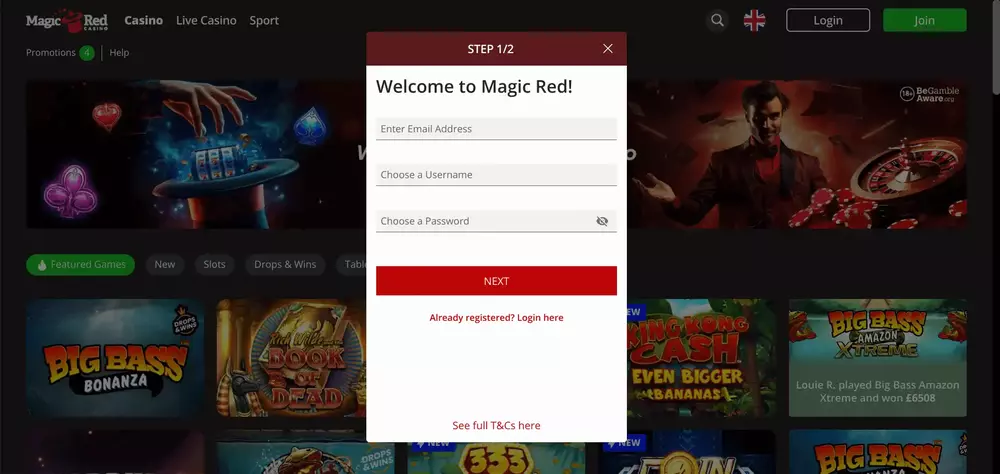 Magic Red Casino review