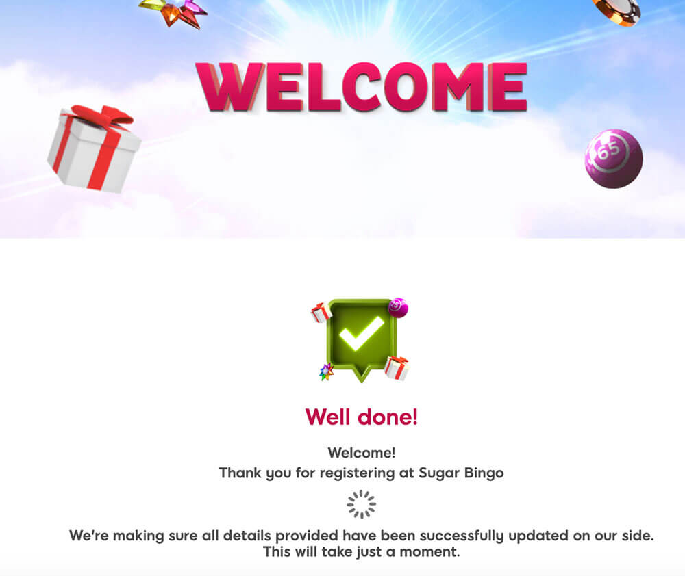 Sugar Bingo Registration