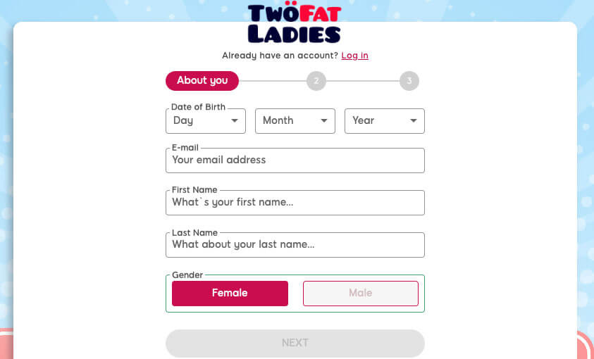 Two Fat Ladies Bingo Registration