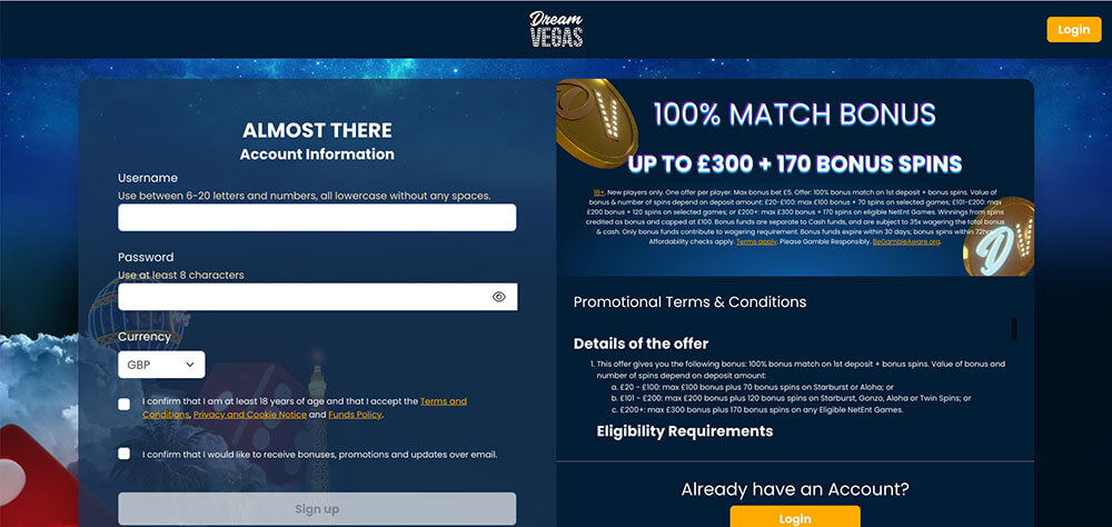 Dream Vegas Casino Review