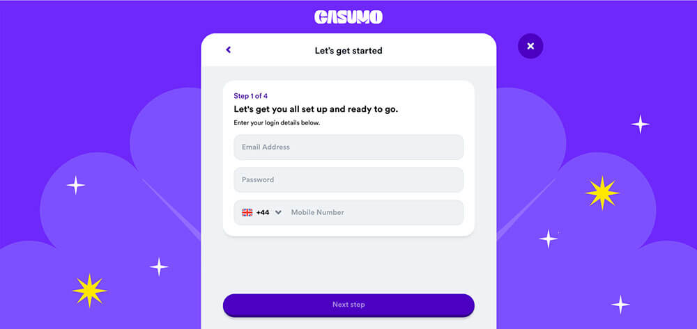 Casumo Registration