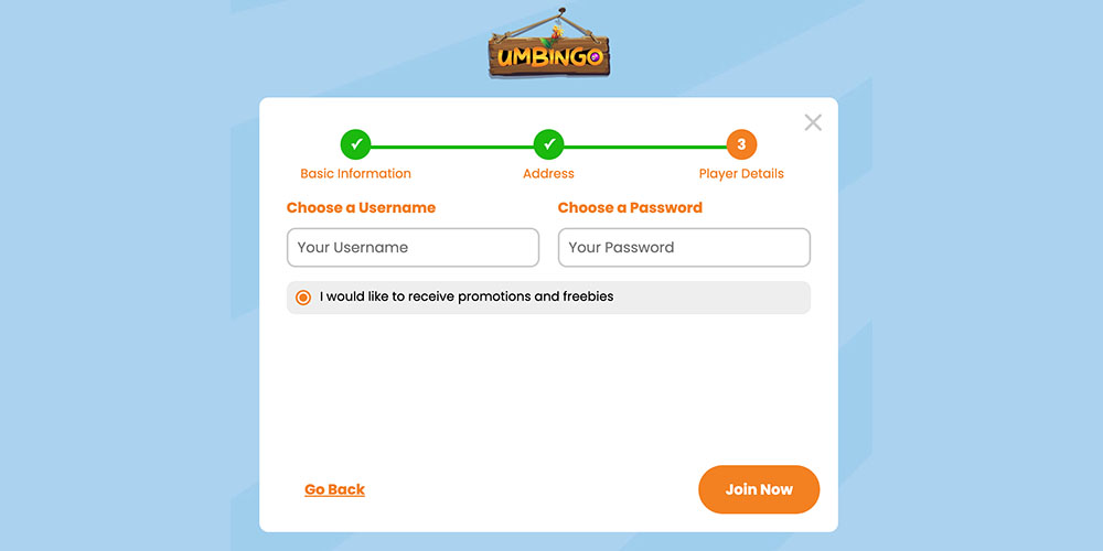 Umbingo Registration