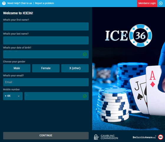 ICE36 Registration