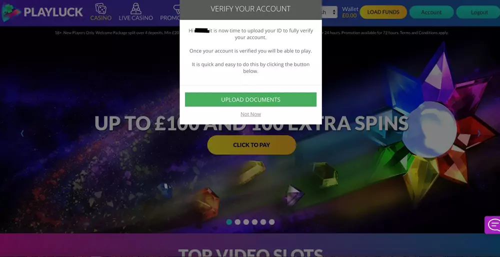 Playluck Casino Review