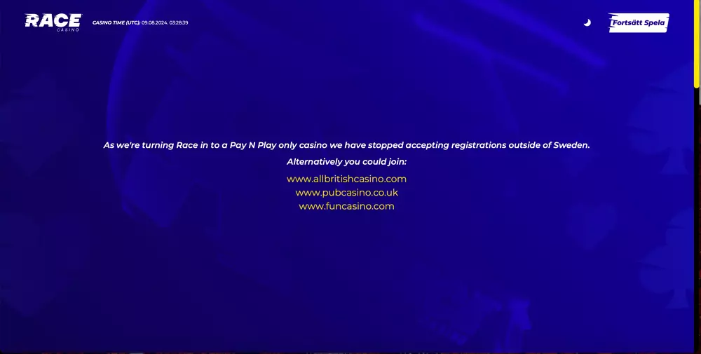 Race Casino Review