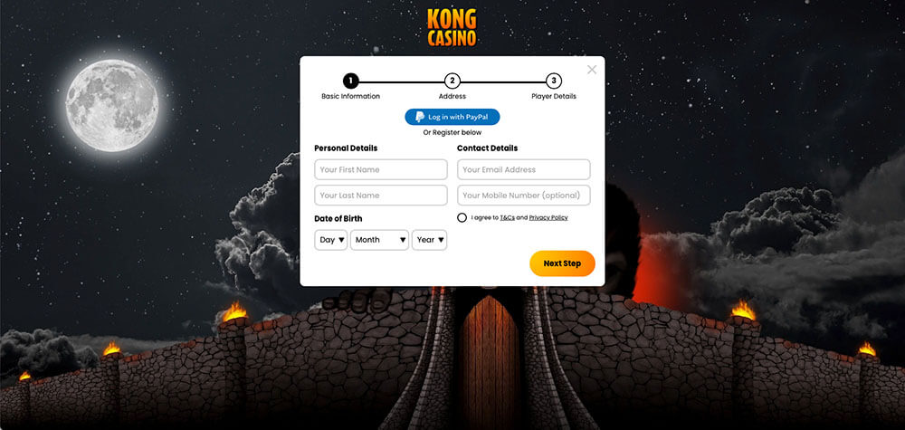 Kong Casino Registration