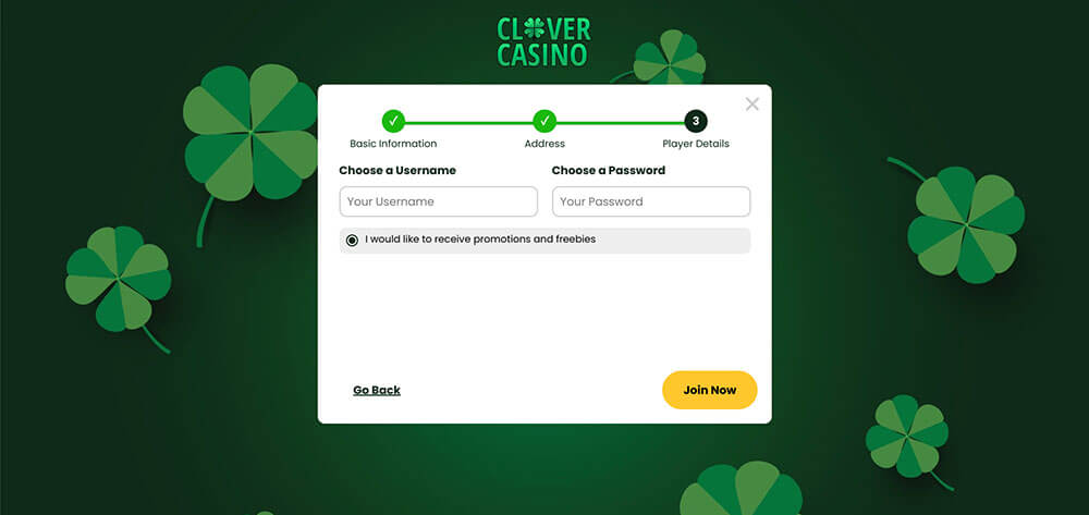 Clover Casino Registration