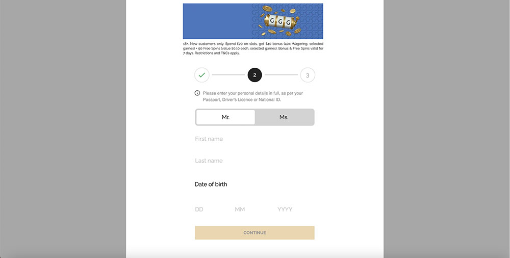 Gala Casino Registration