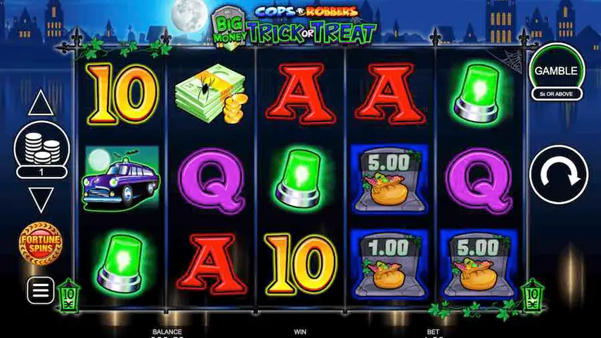 Cops ‘n’ Robbers Big Money Trick or Treat Slot Review