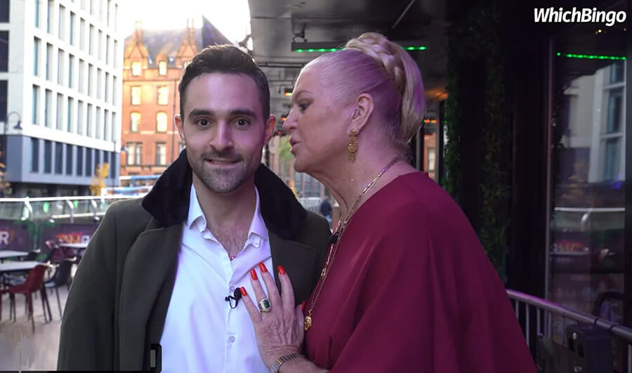 Charlie with Kim Woodburn