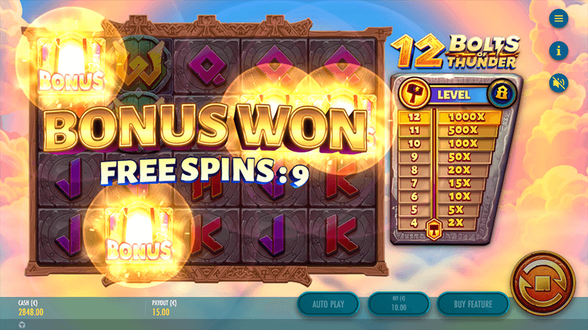 12 Bolts Of Thunder slot review
