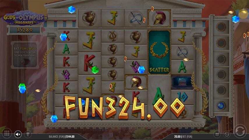 Gods of Olympus 3 Megaways Slot Review