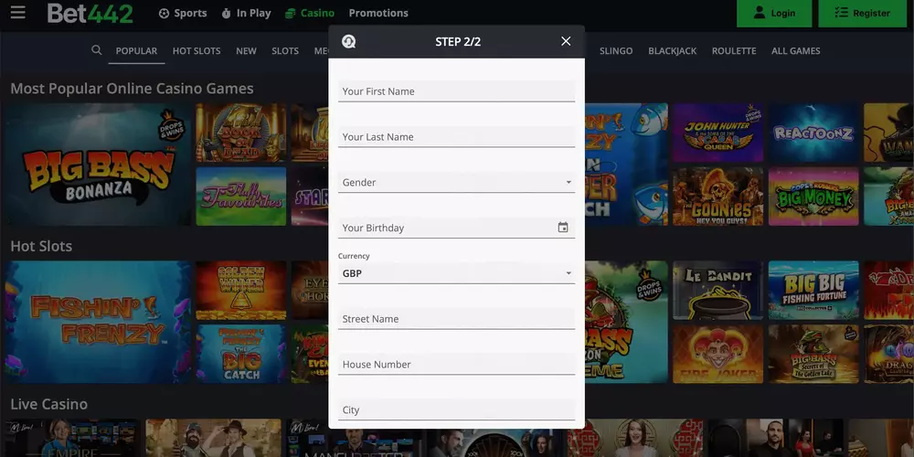 Bet442 Casino Review
