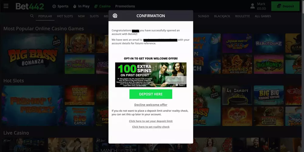 Bet442 Casino Review