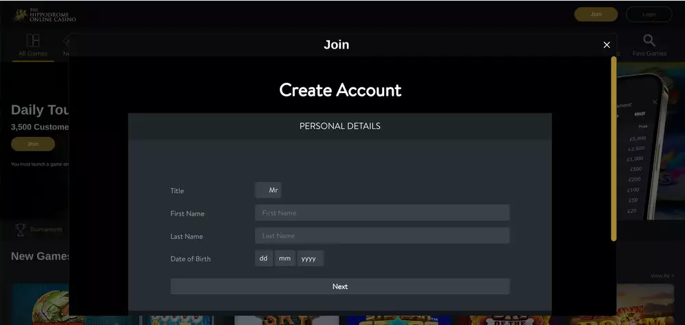 Hippodrome Registration Casino Review