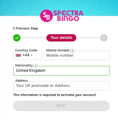 Spectra Bingo Review