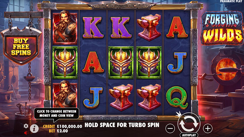 Forging Wilds slot game
