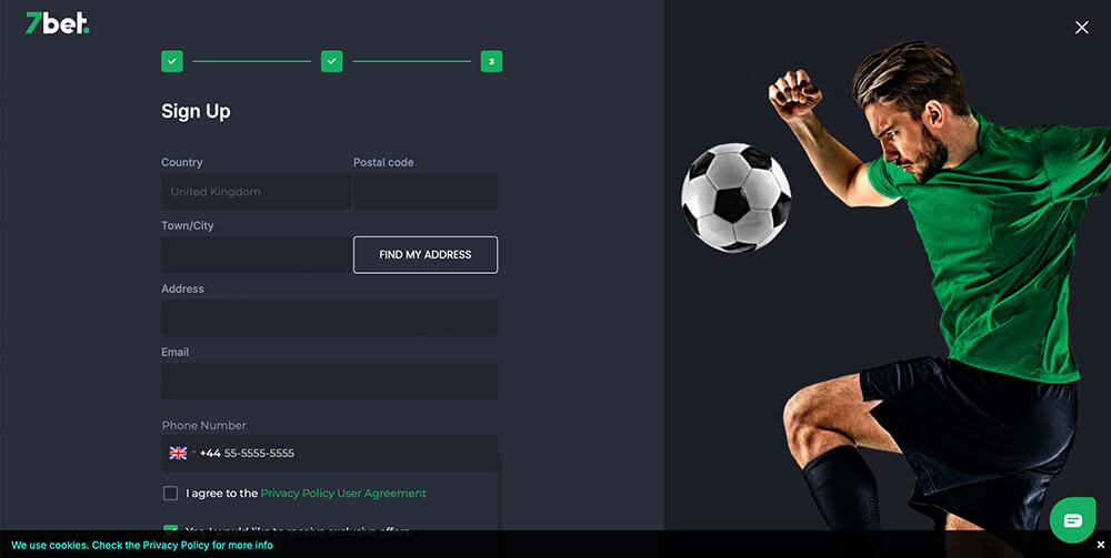 7bet Registration