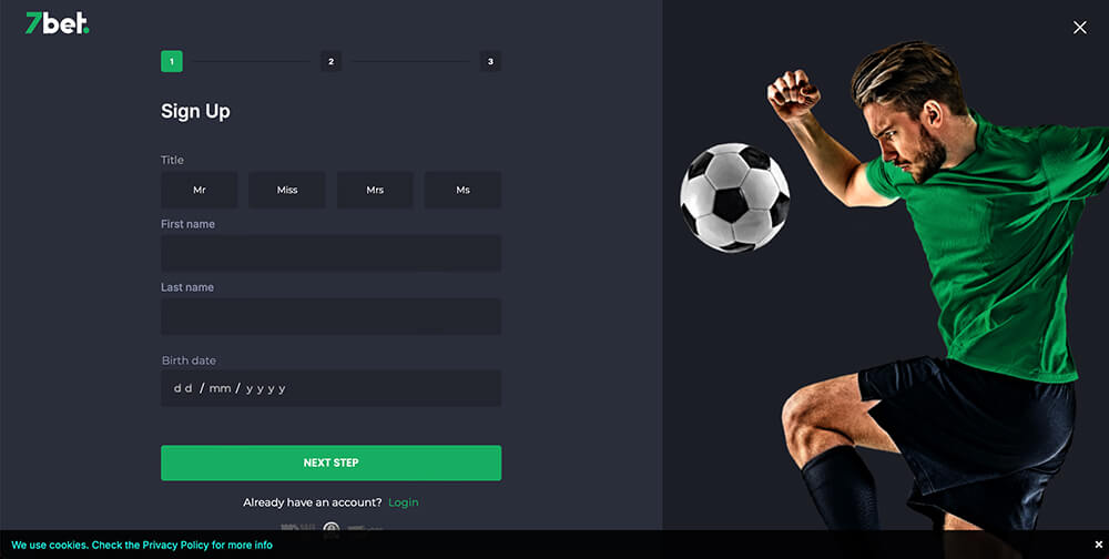 7bet Registration