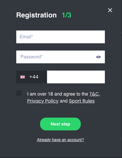 CasinoKings Registration