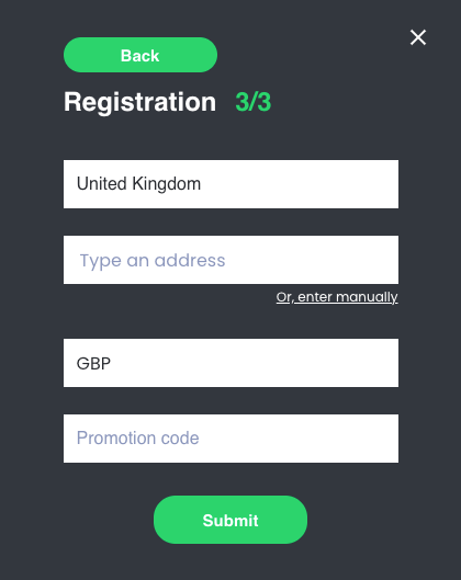 CasinoKings Registration