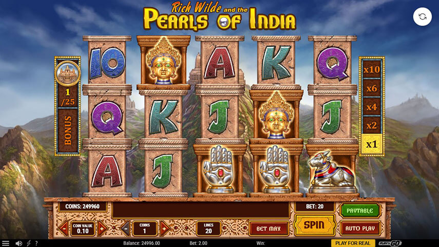 Rich Wilde and the Pearls of Vishnu Slot Review