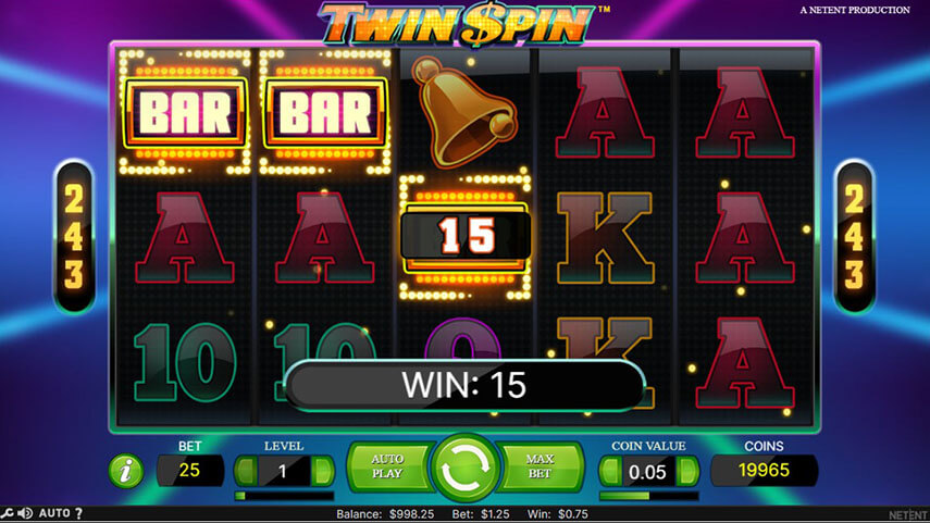Twin Spin Slot Review By NetEnt
