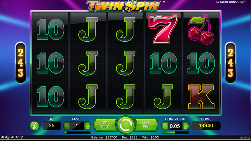 Twin Spin Slot Review By NetEnt