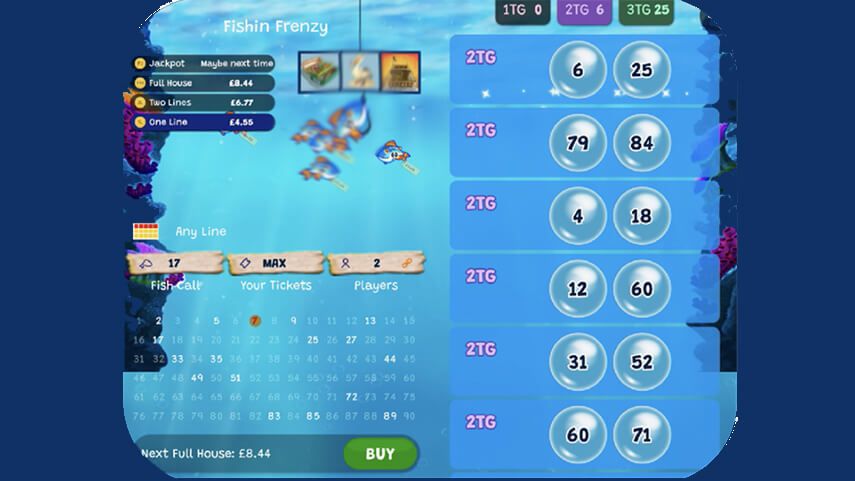 Fishin' Frenzy Bingo Review