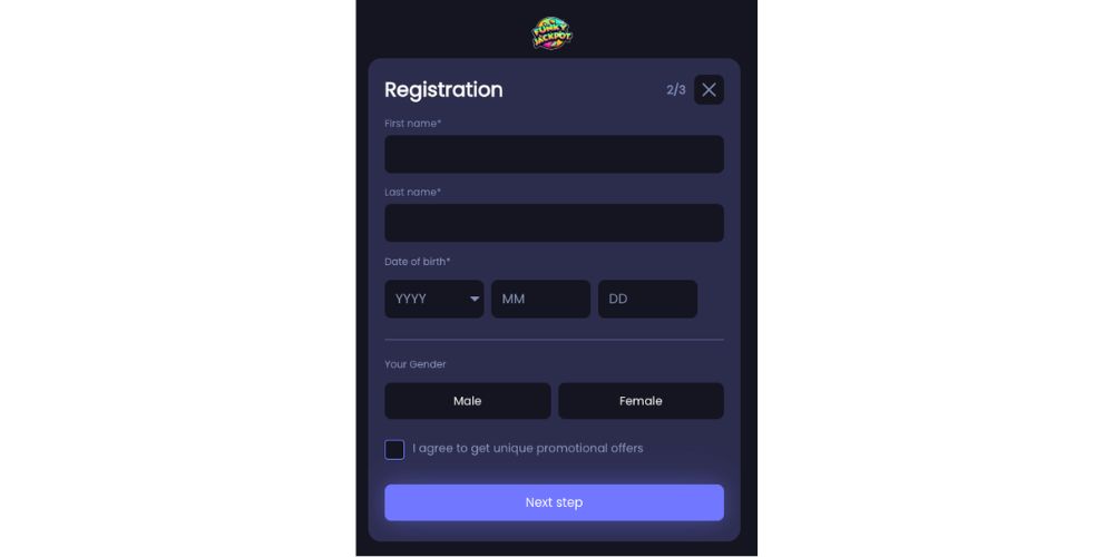 Funky Jackpot Registration