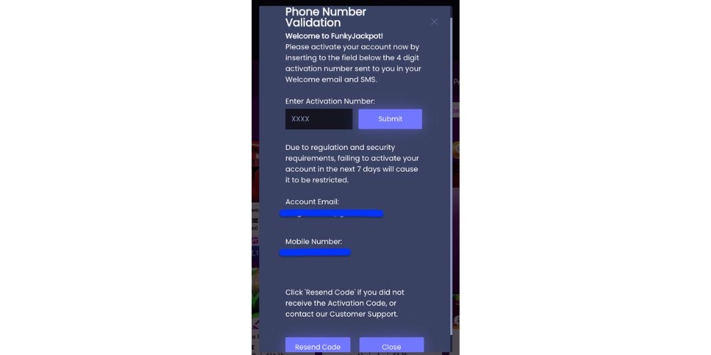 Funky Jackpot Registration