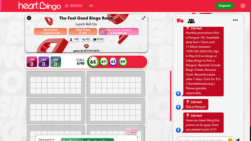 Feel Good Bingo Screenshot